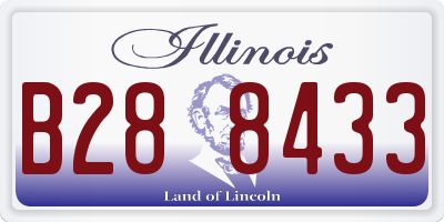 IL license plate B288433