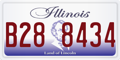 IL license plate B288434