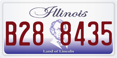 IL license plate B288435