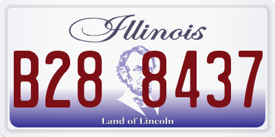 IL license plate B288437
