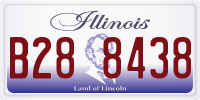 IL license plate B288438