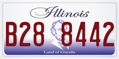 IL license plate B288442