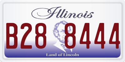 IL license plate B288444