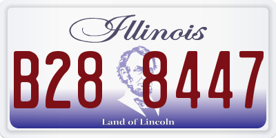 IL license plate B288447
