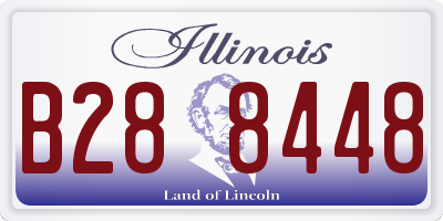 IL license plate B288448