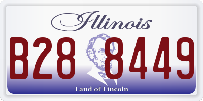 IL license plate B288449