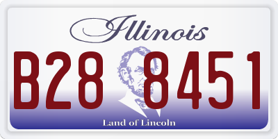 IL license plate B288451