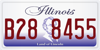 IL license plate B288455