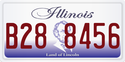 IL license plate B288456