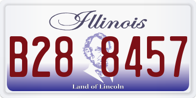 IL license plate B288457
