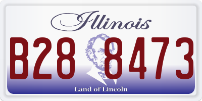 IL license plate B288473