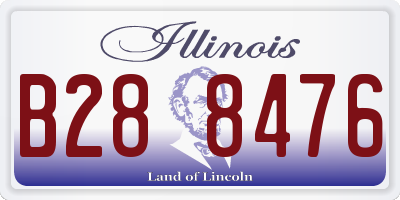 IL license plate B288476