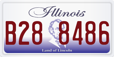 IL license plate B288486