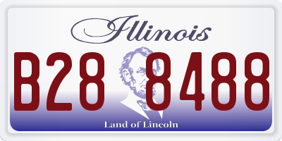 IL license plate B288488