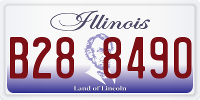IL license plate B288490