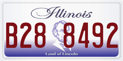 IL license plate B288492