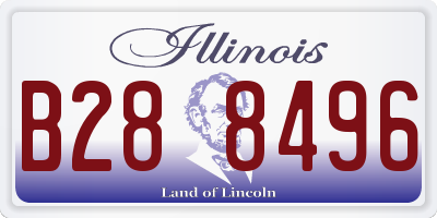 IL license plate B288496