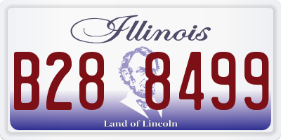 IL license plate B288499