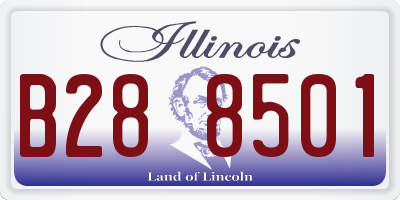 IL license plate B288501