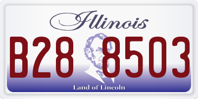 IL license plate B288503