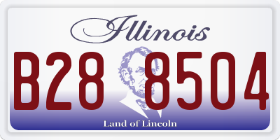IL license plate B288504