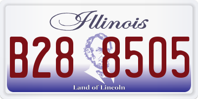 IL license plate B288505