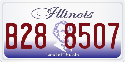 IL license plate B288507