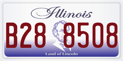 IL license plate B288508