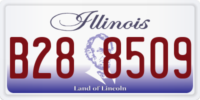 IL license plate B288509