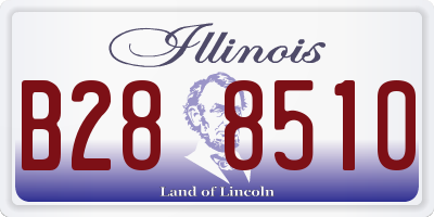 IL license plate B288510