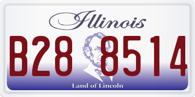 IL license plate B288514