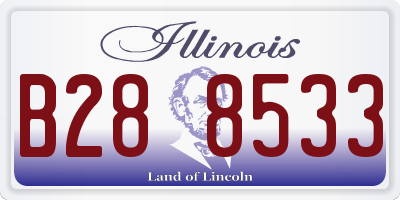 IL license plate B288533