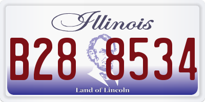 IL license plate B288534