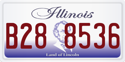 IL license plate B288536