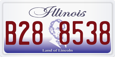 IL license plate B288538