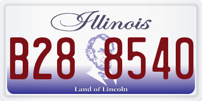 IL license plate B288540