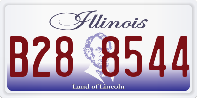 IL license plate B288544