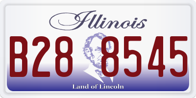 IL license plate B288545