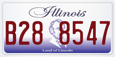 IL license plate B288547