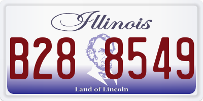 IL license plate B288549