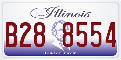 IL license plate B288554