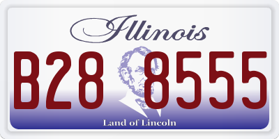 IL license plate B288555