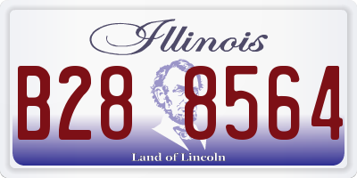 IL license plate B288564
