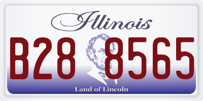 IL license plate B288565