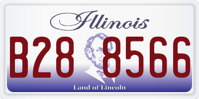 IL license plate B288566