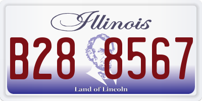 IL license plate B288567