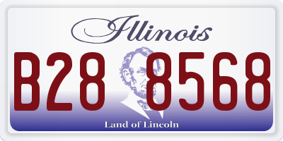 IL license plate B288568
