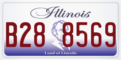 IL license plate B288569