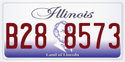 IL license plate B288573