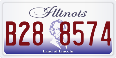 IL license plate B288574